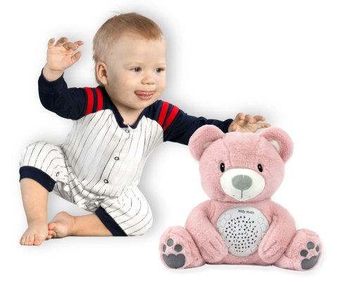 MILLY MALLY Zabawka pluszowa z projektorem Milly Bear Pink MILLY MALLY Zabawka pluszowa z projektorem Milly Bear Pink