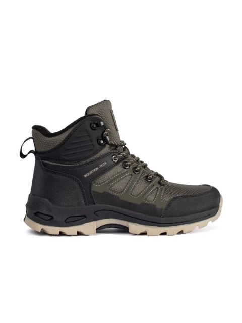 Buty trekkingowe męskie zielono-czarne - 42 Buty trekkingowe męskie zielono-czarne - 42