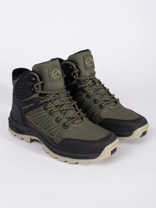 Buty trekkingowe męskie zielono-czarne - 43