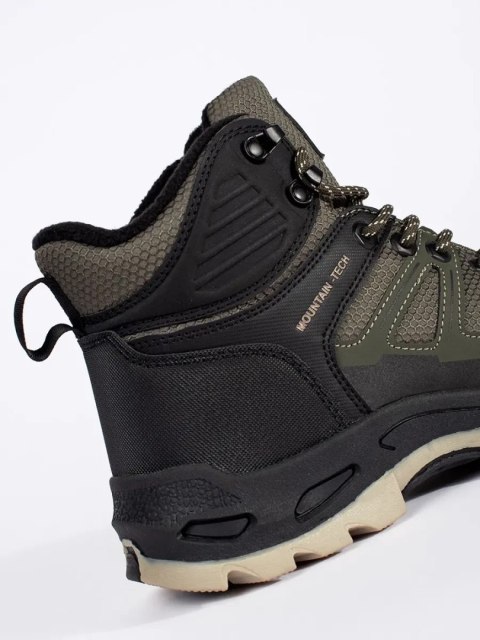 Buty trekkingowe męskie zielono-czarne - 44 Buty trekkingowe męskie zielono-czarne - 44