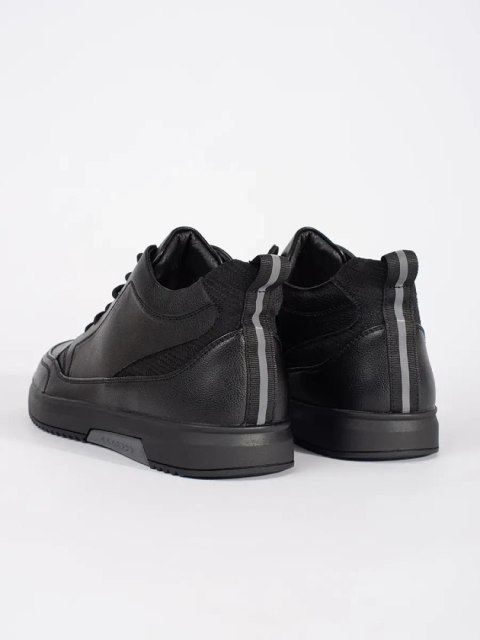 Czarne ocieplane buty męskie - 45 Czarne ocieplane buty męskie - 45