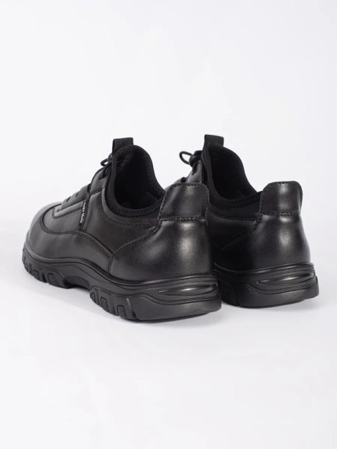Czarne sportowe buty sneakersy niskie - 40 Czarne sportowe buty sneakersy niskie - 40