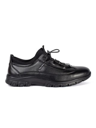 Czarne sportowe buty sneakersy niskie - 45