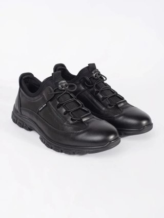 Czarne sportowe buty sneakersy niskie - 45