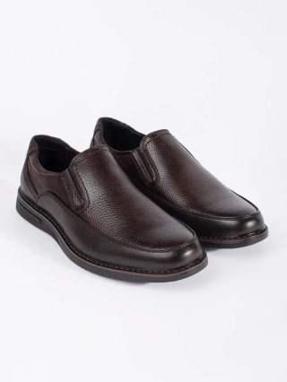 Eleganckie brązowe męskie półbuty - 41