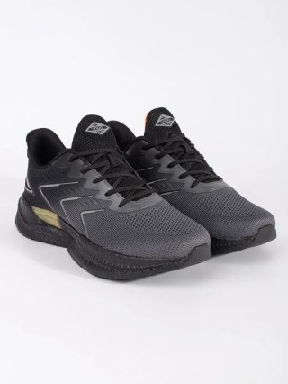Szaro-czarne męskie buty sportowe - 46