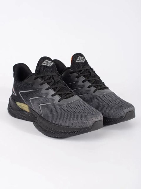 Szaro-czarne męskie buty sportowe - 46 Szaro-czarne męskie buty sportowe - 46