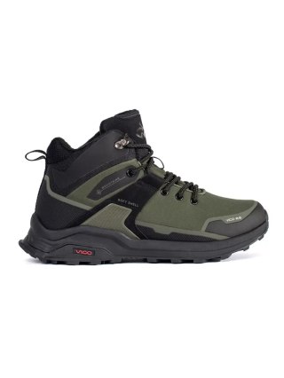 Trekkingowe buty męskie zielono-czarne - 42