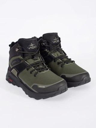 Trekkingowe buty męskie zielono-czarne - 42