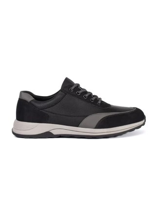 Sznurowane buty męskie ze skóry ekologicznej - 41