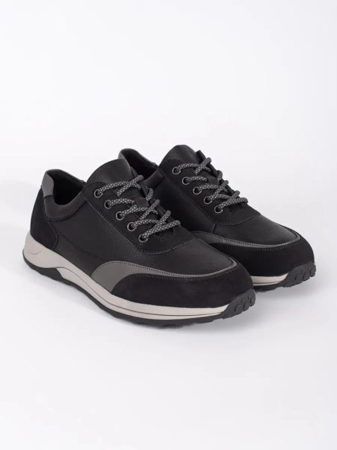Sznurowane buty męskie ze skóry ekologicznej - 41 Sznurowane buty męskie ze skóry ekologicznej - 41