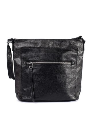 Torebka czarna z regulowanym paskiem - one size