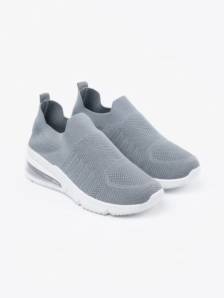 Buty sportowe wsuwane szare - 39