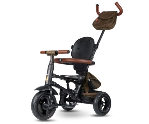 MILLY MALLY 6299 Qplay Rowerek Trójkołowy Rito Deluxe Rubber Brown