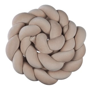 BABY 01843 Warkocz do łóżeczka welur jasny beż 230 cm