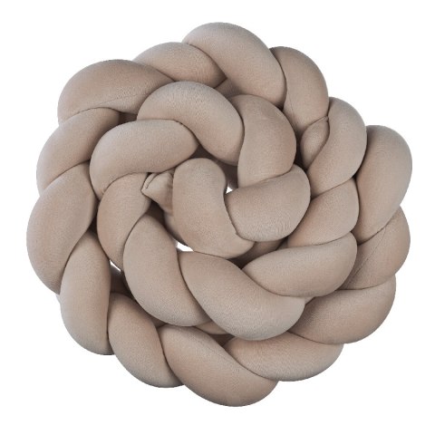 BABY 01843 Warkocz do łóżeczka welur jasny beż 230 cm BABY 01843 Warkocz do łóżeczka welur jasny beż 230 cm