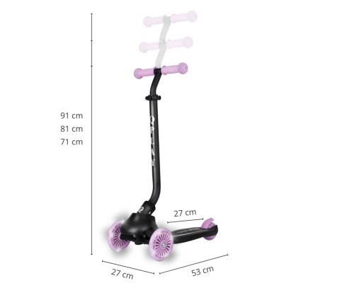 MILLY MALLY 6313 Qplay Hulajnoga Sema Evo 3w1 Violet