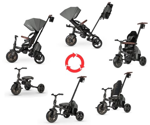 MILLY MALLY 6340 Qplay Rowerek Trójkołowy Comfo Max Grey