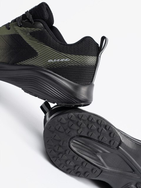 Ciemnozielone lekkie buty sportowe męskie - 41 Ciemnozielone lekkie buty sportowe męskie - 41