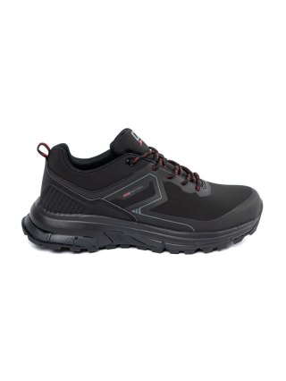 Czarne buty sportowe z czerwonymi elementami - 43