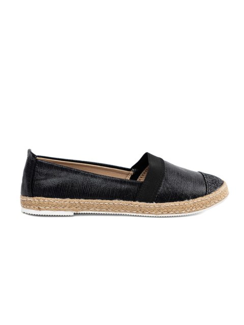 Czarne espadryle z eko skóry - 37 Czarne espadryle z eko skóry - 37
