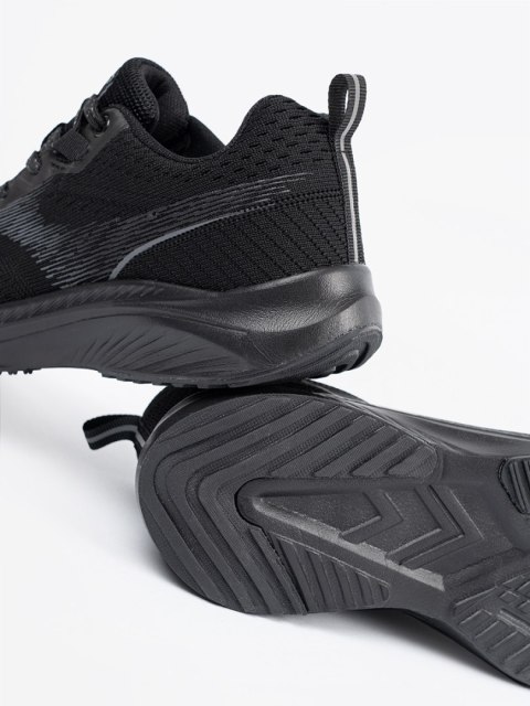Czarne lekkie buty męskie sportowe - 42 Czarne lekkie buty męskie sportowe - 42