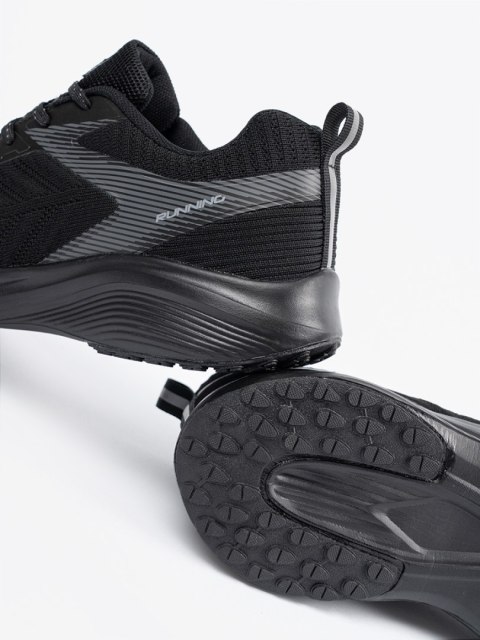 Czarne lekkie buty sportowe męskie - 41 Czarne lekkie buty sportowe męskie - 41