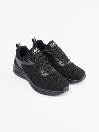 Czarne lekkie buty sportowe męskie - 42