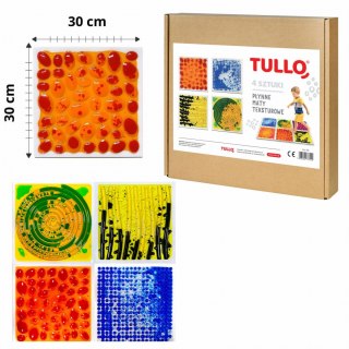 TULLO 701 Ścieżka sensoryczna - sensoryczne płytki z cieczą fakturowe 4 szt.