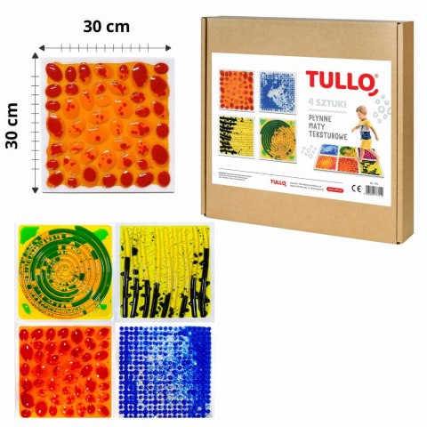 TULLO 701 Ścieżka sensoryczna - sensoryczne płytki z cieczą fakturowe 4 szt. TULLO 701 Ścieżka sensoryczna - sensoryczne płytki z cieczą fakturowe 4 szt.
