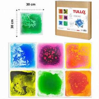 TULLO 702 Ścieżka sensoryczna - sensoryczne płytki z cieczą 6 szt.