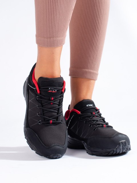 Buty trekkingowe damskie DK Waterproof czarno-czerwone - 37