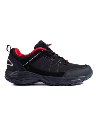 Buty trekkingowe damskie DK Waterproof czarno-czerwone - 38