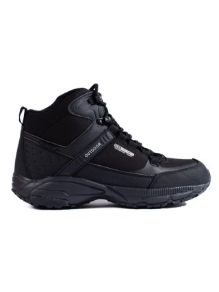 Buty trekkingowe damskie z wysoką cholewką DK czarne Softshell - 37