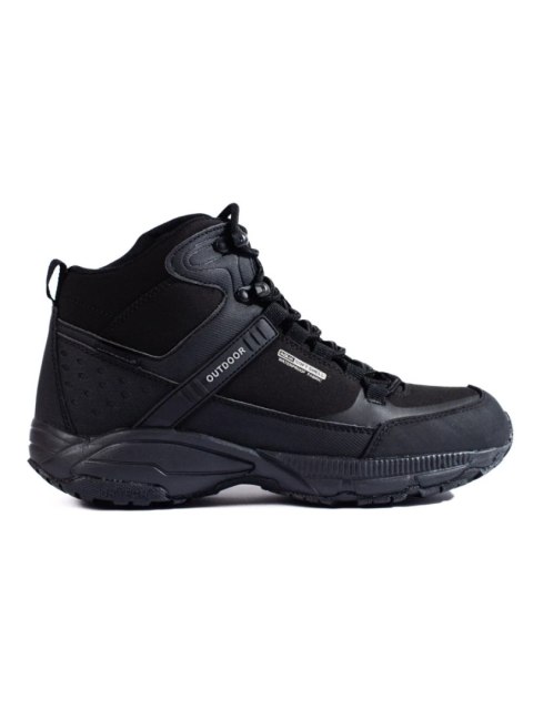 Buty trekkingowe damskie z wysoką cholewką DK czarne Softshell - 37