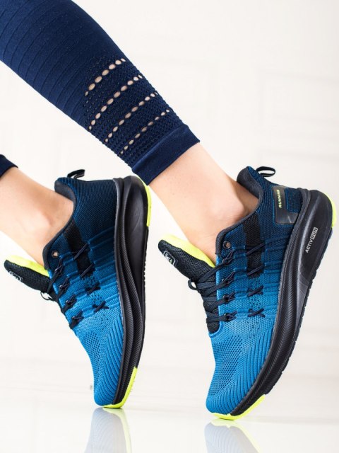 Lekkie buty sportowe damskie DK niebieskie fitness - 39