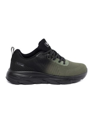 Lekkie ciemnozielone buty sportowe męskie - 41