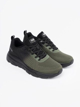 Lekkie ciemnozielone buty sportowe męskie - 41