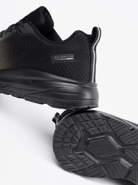 Lekkie ciemnozielone buty sportowe męskie - 42