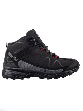 Męskie wysokie sznurowane buty trekkingowe DK czarne - 41