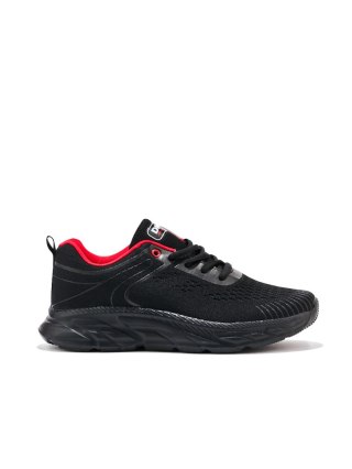 Czarne męskie sportowe buty tekstylne - 43