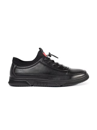 Czarne sportowe buty męskie ocieplane - 45