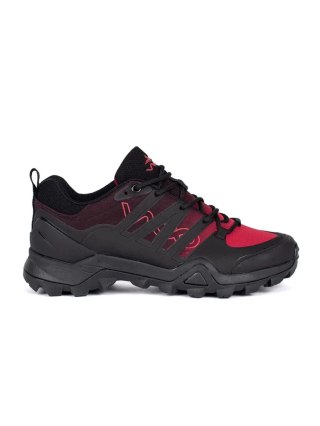 Czarno-czerwone trekkingowe buty - 41