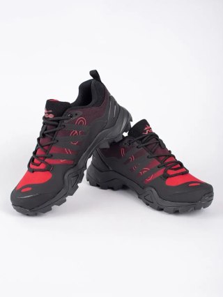Czarno-czerwone trekkingowe buty - 41