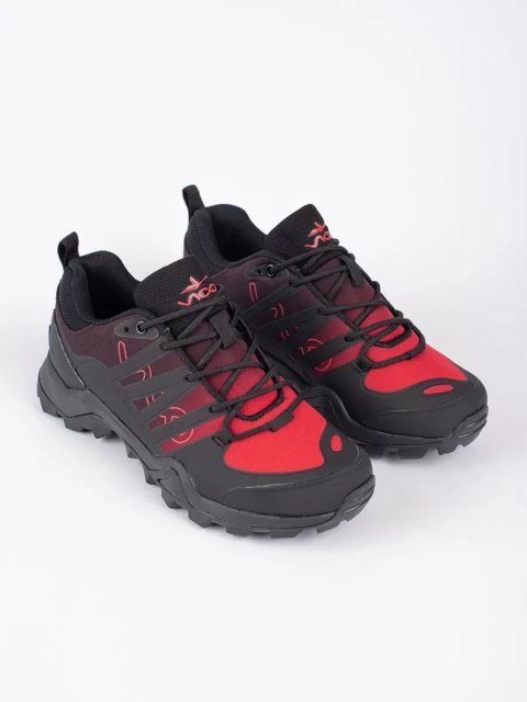 Czarno-czerwone trekkingowe buty - 41