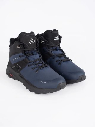 Czarno-granatowe buty trekkingowe męskie - 42