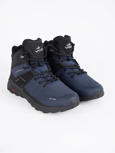 Czarno-granatowe buty trekkingowe męskie - 42