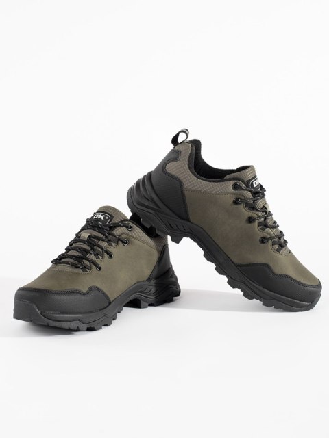 Męskie ciemnozielone buty trekkingowe - 41