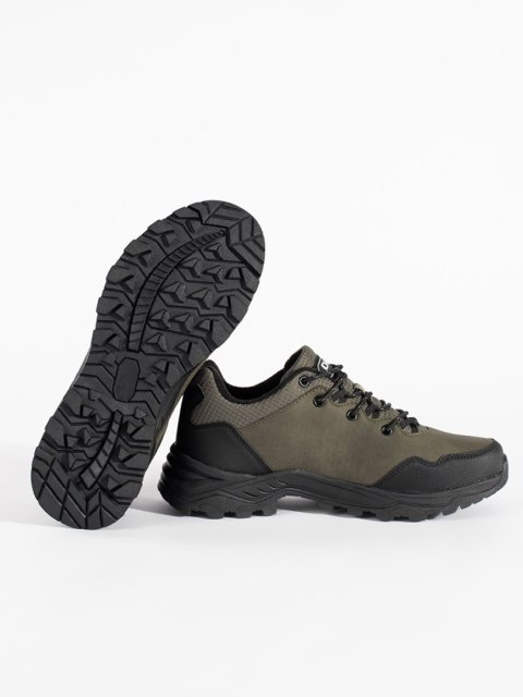 Męskie ciemnozielone buty trekkingowe - 41