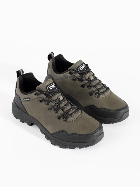 Męskie ciemnozielone buty trekkingowe - 41